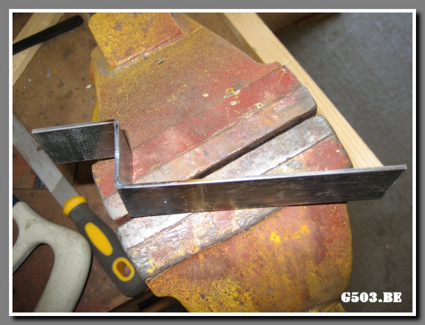 Making Exhaust Hanger Bracket 3